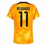Alankomaat Steven Berghuis #11 Kotipaita MM-kisat 2022 Lyhythihainen
